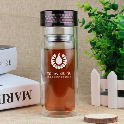 陽光燃?xì)舛ㄖ齐p層玻璃杯